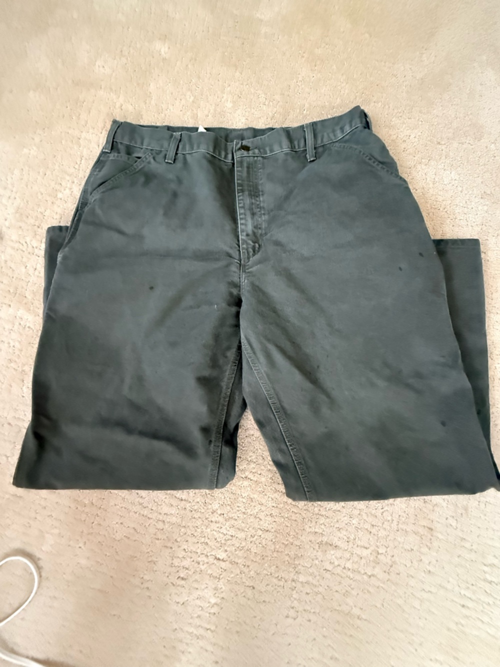 Carhartt Olive Green Workwear Pants